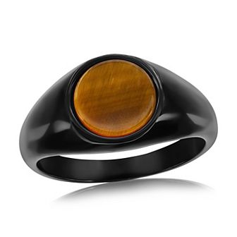 Metallo Round Lapis Ring