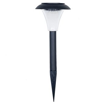 Pure Garden Solar Powered Outdoor Lights LED Stake Spotlight Fixture Set of 8