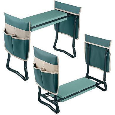 Pure Garden Foldable Garden Kneeler Stool