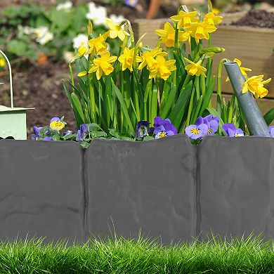 Pure Garden 10-Piece Outdoor Garden Edging