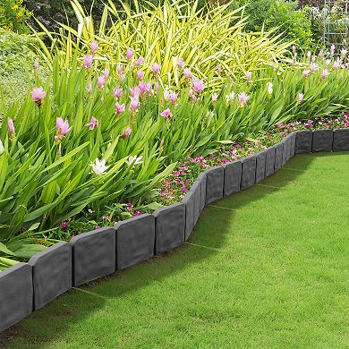 Pure Garden 10-Piece Outdoor Garden Edging