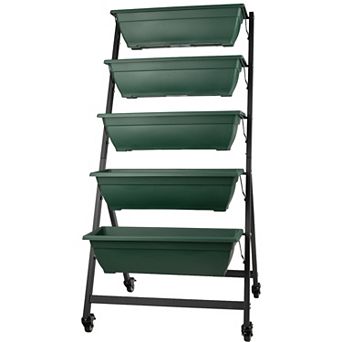 Pure Garden Green 5 tier Vertical Planter
