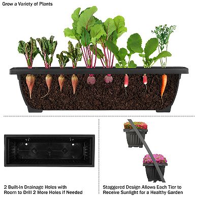 Pure Garden 4 Tier Vertical Planter