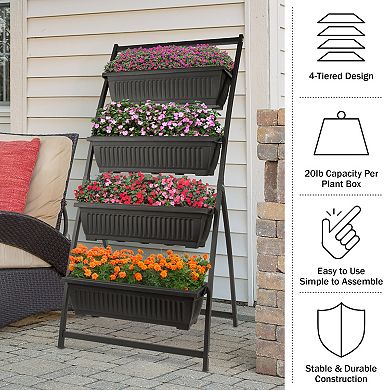 Pure Garden 4 Tier Vertical Planter