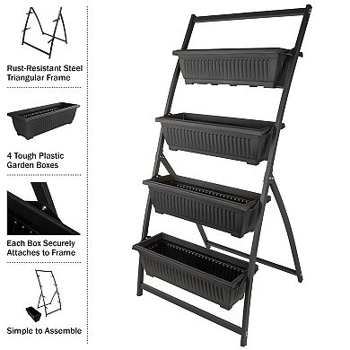 Pure Garden 4 Tier Vertical Planter