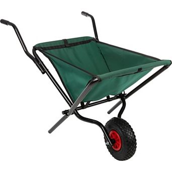 Pure Garden Folding Wheelbarrow