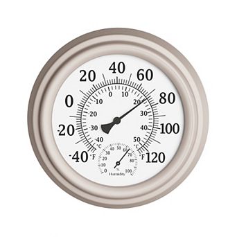 Pure Garden 8 in Wall Thermometer Gauge