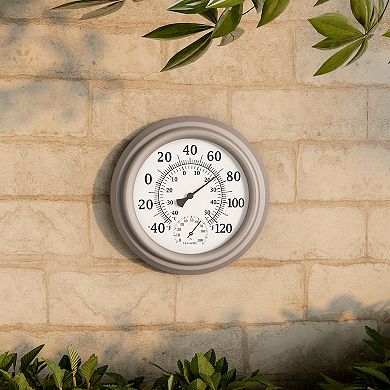 Pure Garden 8 in. Wall Thermometer Gauge