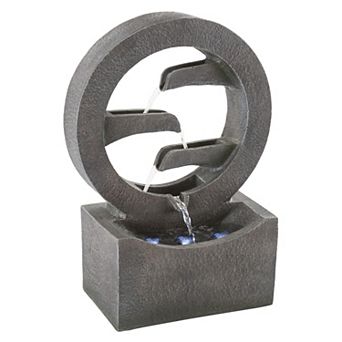 Pure Garden 4 tier LED Outdoor Water Fountain