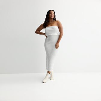 Juniors' Plus Size SO® Foldover Tube Maxi Dress