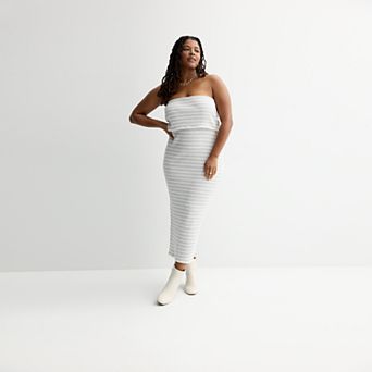 Juniors' Plus Size SO® Foldover Tube Maxi Dress