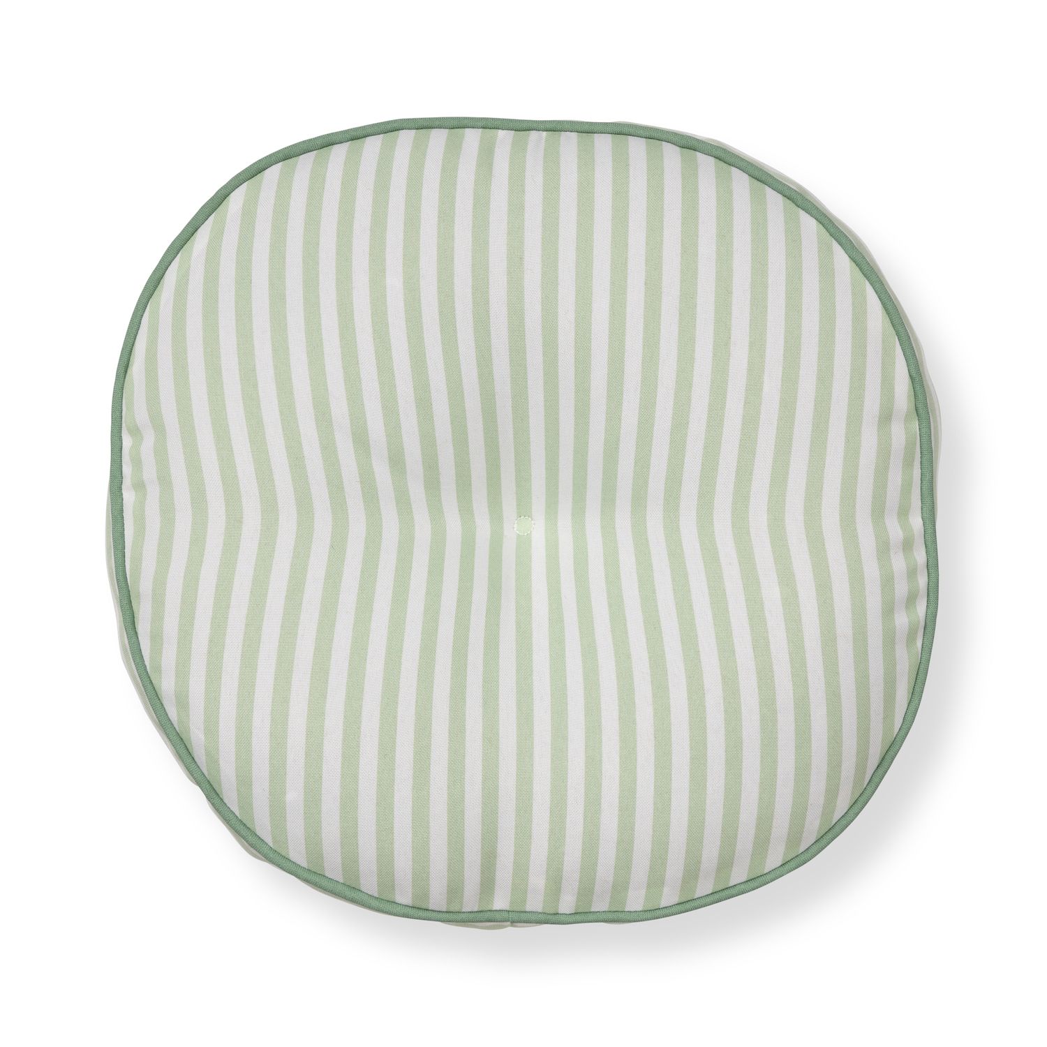 Pillow Perfect Outdoor Sitzkissen – Cabana Streifen Design, Türkis Mit Weißen Bändern, Wasser- & UV-beständig