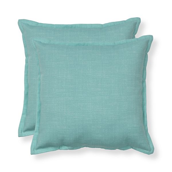 Sonoma Goods For Life® 2-pk. Indoor / Outdoor Throw Pillow - Bright Aqua