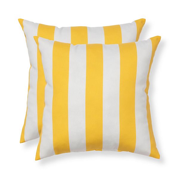 Sonoma Goods For Life® 2-pk. Indoor / Outdoor Throw Pillow - Yellow