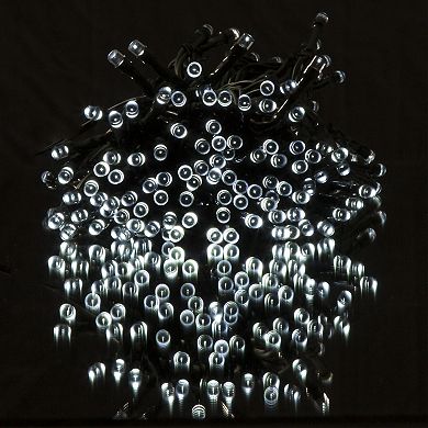 Pure Garden Solar Powered Hanging Outdoor Cool White String Lights