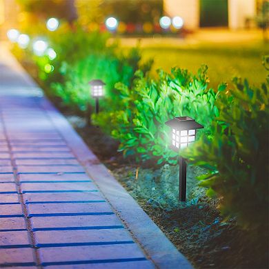 Pure Garden 6-Piece Weather-Resistant Solar Outdoor Lights Set