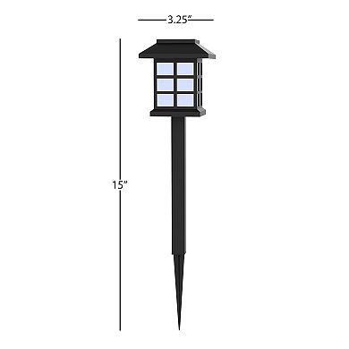 Pure Garden 6-Piece Weather-Resistant Solar Outdoor Lights Set