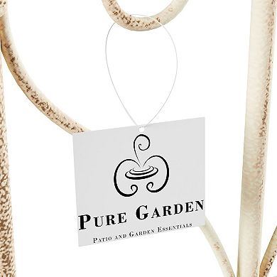 Pure Garden 2-Pack Black Garden Arch Trellis Set