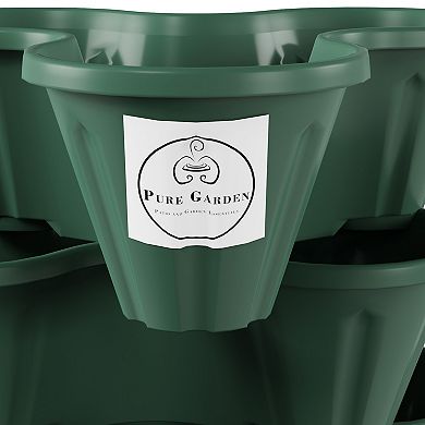 Pure Garden 3-Tier Stacking Planter Tower