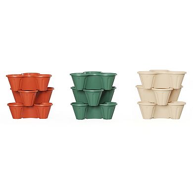 Pure Garden 3-Tier Stacking Planter Tower
