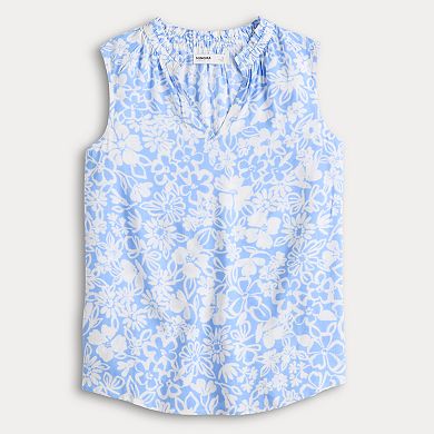 Women's Sonoma Goods For Life® Ruffle Collar Tank Top