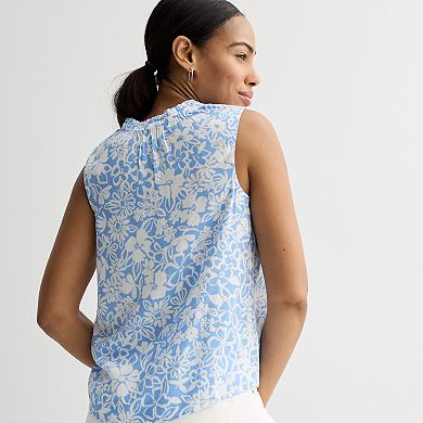Women's Sonoma Goods For Life® Ruffle Collar Tank Top