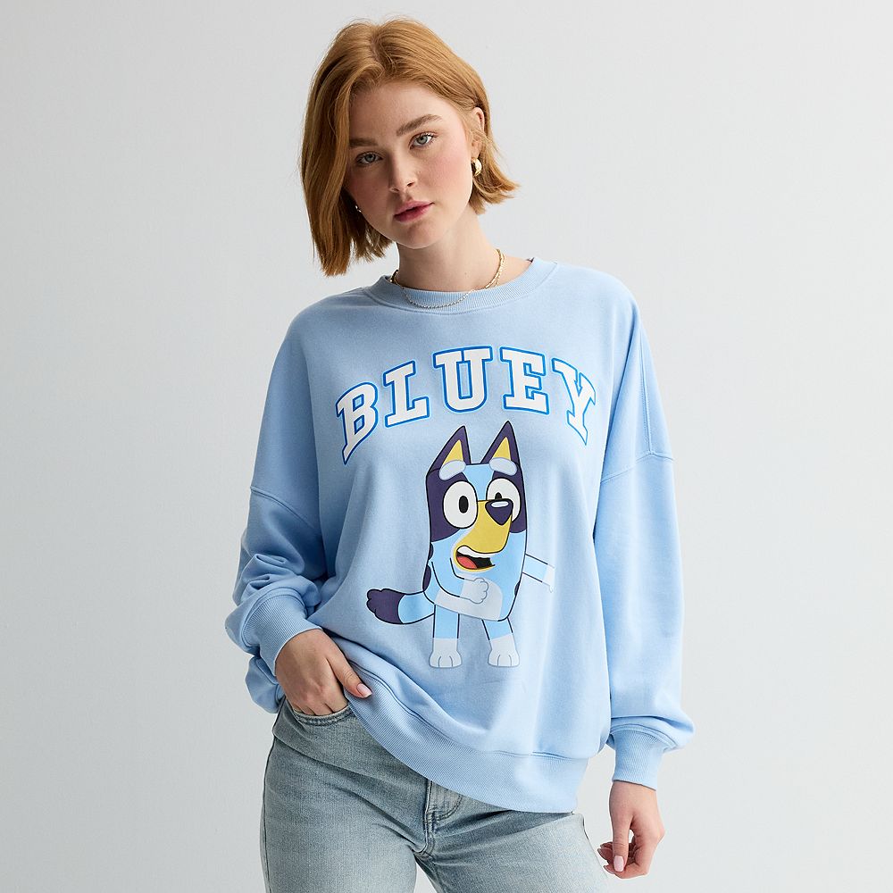 Juniors' Bluey Dance Pose Fleece Pullover