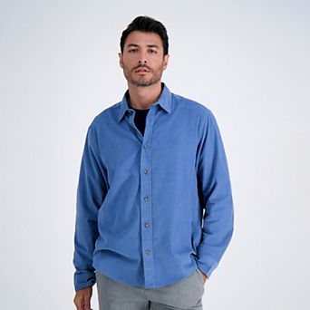 Men's Haggar® Long Sleeve Casual Cotton Corduroy Shirt