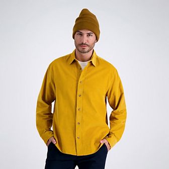 Men's Haggar® Long Sleeve Casual Cotton Corduroy Shirt