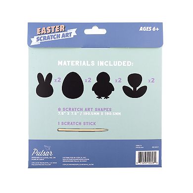 Pulsar Easter Scratch Art