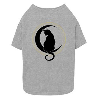 Mad Engine Global Cat And Moon Silhouette Pet Tee