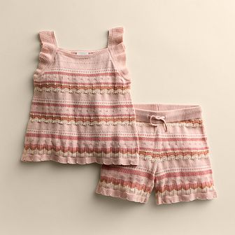 Girls 4-12 Little Co. By Lauren Conrad Sweater Tank & Short Set
