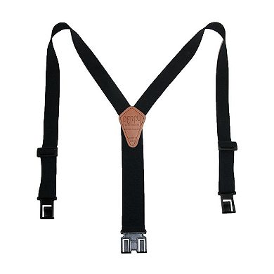 Men's Elastic 1.5 Inch Wide Hook End Suspenders