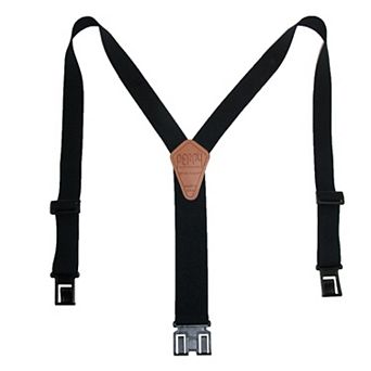 Men's Elastic 1.5 Inch Wide Hook End Suspenders