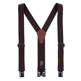 Men's Elastic 1.5 Inch Wide Hook End Suspenders