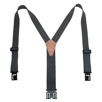 Men's Elastic 1.5 Inch Wide Hook End Suspenders