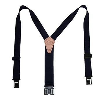 Men's Elastic 1.5 Inch Wide Hook End Suspenders