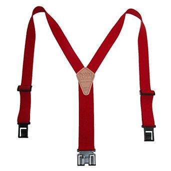 Men's Elastic 1.5 Inch Wide Hook End Suspenders