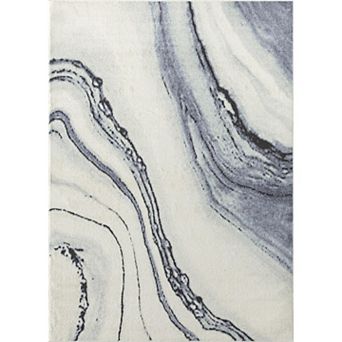 Luxe Weavers Modern Abstract Marbled Area Rug