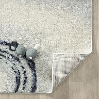 Luxe Weavers Modern Abstract Marbled Area Rug