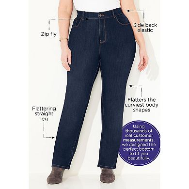 Catherines Women's Plus Size Right Fit Curvy Jean