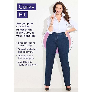Catherines Women's Plus Size Right Fit Curvy Jean