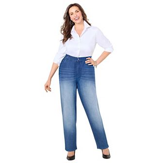 Catherines Women's Plus Size Petite Right Fit Curvy Jean