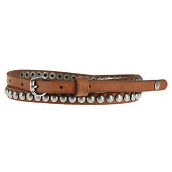 Ctm Women's Skinny Leather Belt