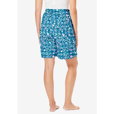 Dreams & Co. Women's Plus Size Print Pajama Shorts