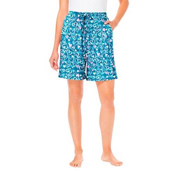 Dreams & Co. Plus Size Print Pajama Shorts