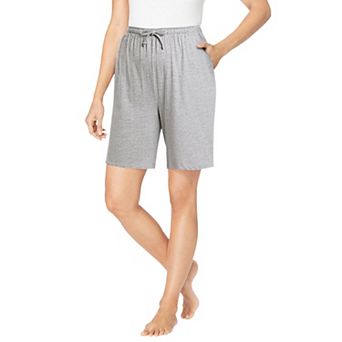 Dreams & Co. Plus Size Print Pajama Shorts