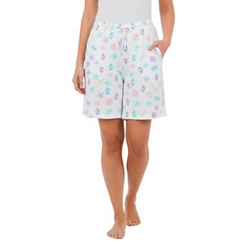 Dreams & Co. Plus Size Print Pajama Shorts