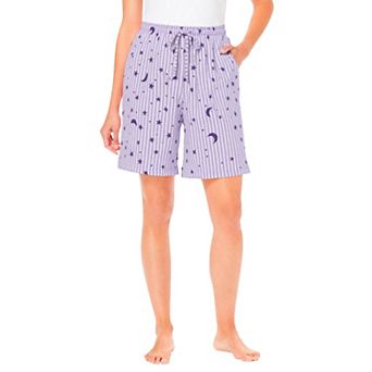 Dreams & Co. Plus Size Print Pajama Shorts