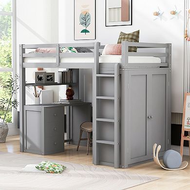 Merax Modern Versatile Loft Bed